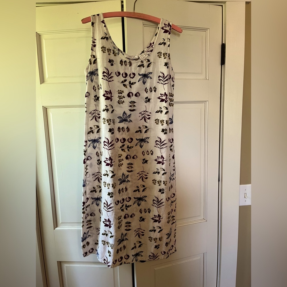 Linen blend dress